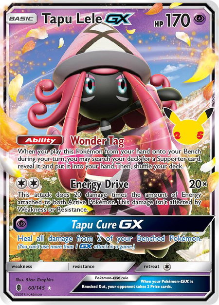 Tapu Lele GX - Celebrations: Classic Collection Pokémon trading card