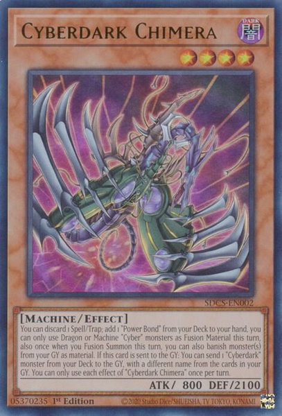 Cyberdark Chimera trading card from Structure Deck: Cyber Strike Cyberdark Chimera - Structure Deck: Cyber Strike YuGiOh trading card