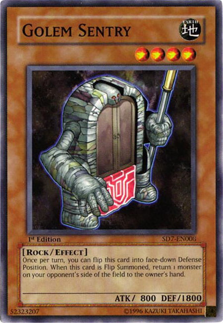Golem Sentry trading card from Structure Deck: Invincible Fortress Golem Sentry - Structure Deck: Invincible Fortress YuGiOh trading card