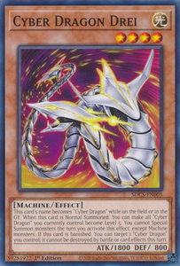 Cyber Dragon Drei - Structure Deck: Cyber Strike (SDCS) #SDCS-EN005 - Common / Short Print YuGiOh Trading Card