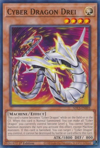 Cyber Dragon Drei - Structure Deck: Cyber Strike (SDCS) #SDCS-EN005 - Common / Short Print YuGiOh Trading Card