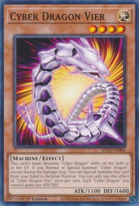 Cyber Dragon Vier - Structure Deck: Cyber Strike (SDCS) #SDCS-EN006 - Common / Short Print YuGiOh Trading Card