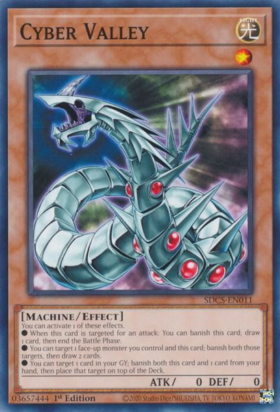 Cyber Valley trading card from Structure Deck: Cyber Strike Cyber Valley - Structure Deck: Cyber Strike YuGiOh trading card