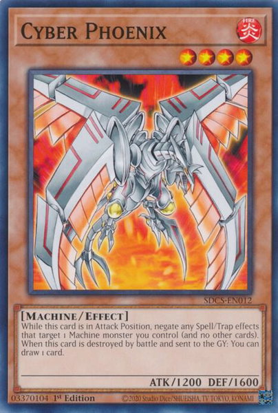 Cyber Phoenix trading card from Structure Deck: Cyber Strike Cyber Phoenix - Structure Deck: Cyber Strike YuGiOh trading card