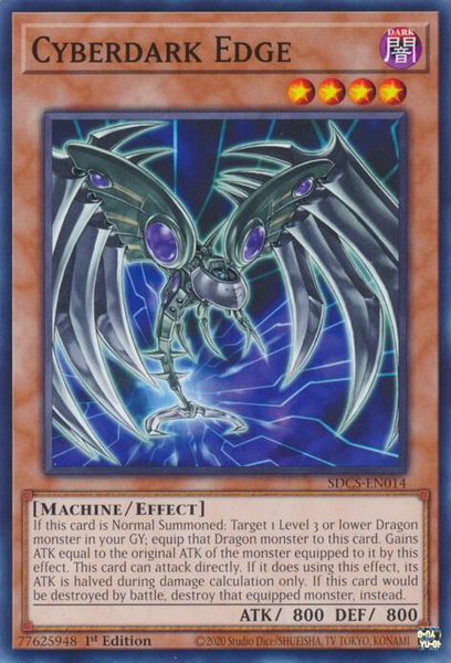 Cyberdark Edge trading card from Structure Deck: Cyber Strike Cyberdark Edge - Structure Deck: Cyber Strike YuGiOh trading card