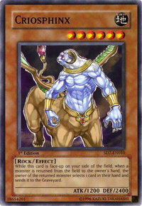 Criosphinx - Structure Deck: Invincible Fortress  #SD7-EN010 - Common / Short Print YuGiOh Trading Card