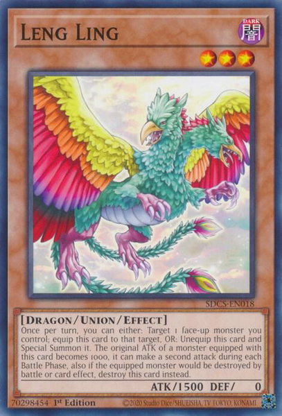Leng Ling trading card from Structure Deck: Cyber Strike Leng Ling - Structure Deck: Cyber Strike YuGiOh trading card