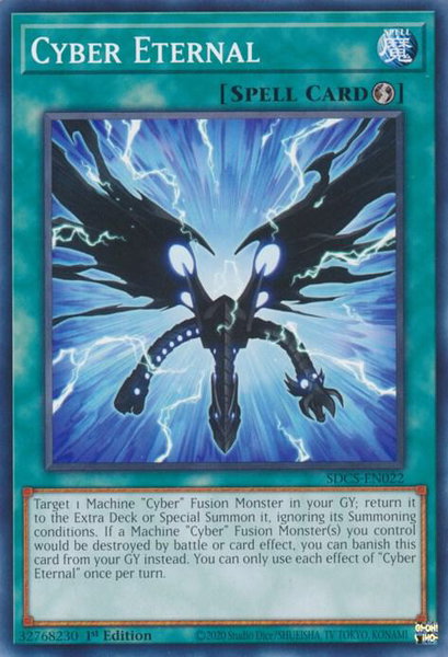 Cyber Eternal trading card from Structure Deck: Cyber Strike Cyber Eternal - Structure Deck: Cyber Strike YuGiOh trading card