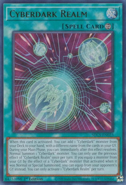 Cyberdark Realm trading card from Structure Deck: Cyber Strike Cyberdark Realm - Structure Deck: Cyber Strike YuGiOh trading card
