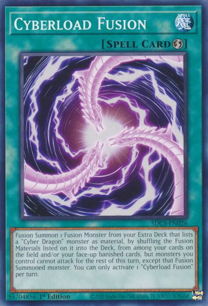 Cyberload Fusion trading card from Structure Deck: Cyber Strike Cyberload Fusion - Structure Deck: Cyber Strike YuGiOh trading card