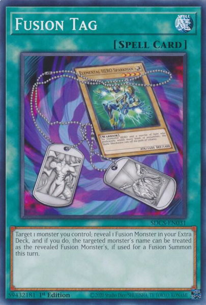 Fusion Tag trading card from Structure Deck: Cyber Strike Fusion Tag - Structure Deck: Cyber Strike YuGiOh trading card