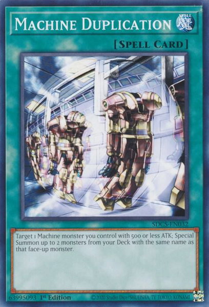 Machine Duplication trading card from Structure Deck: Cyber Strike Machine Duplication - Structure Deck: Cyber Strike YuGiOh trading card