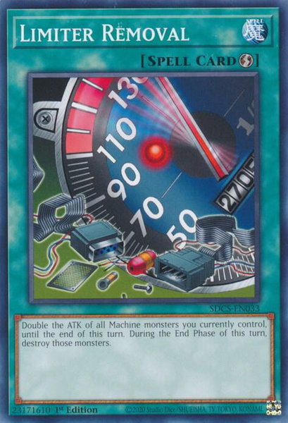 Limiter Removal trading card from Structure Deck: Cyber Strike Limiter Removal - Structure Deck: Cyber Strike YuGiOh trading card