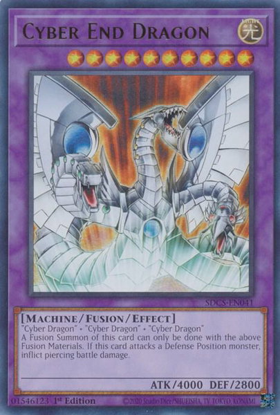 Cyber End Dragon trading card from Structure Deck: Cyber Strike Cyber End Dragon - Structure Deck: Cyber Strike YuGiOh trading card