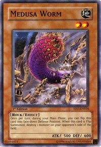 Medusa Worm - Structure Deck: Invincible Fortress  #SD7-EN014 - Common / Short Print YuGiOh Trading Card