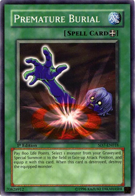 Premature Burial - Structure Deck: Invincible Fortress YuGiOh trading card