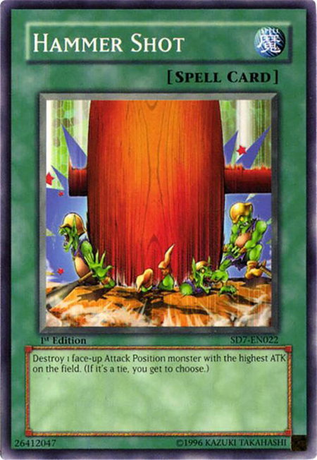 Hammer Shot trading card from Structure Deck: Invincible Fortress Hammer Shot - Structure Deck: Invincible Fortress YuGiOh trading card