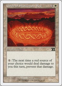 Circle of Protection: Red - Classic Sixth Edition (6ED) #11 - Common Magic: The Gathering Trading Card