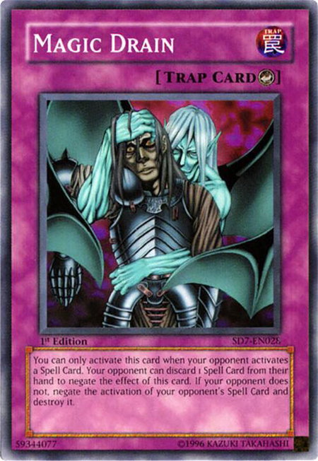 Magic Drain trading card from Structure Deck: Invincible Fortress Magic Drain - Structure Deck: Invincible Fortress YuGiOh trading card