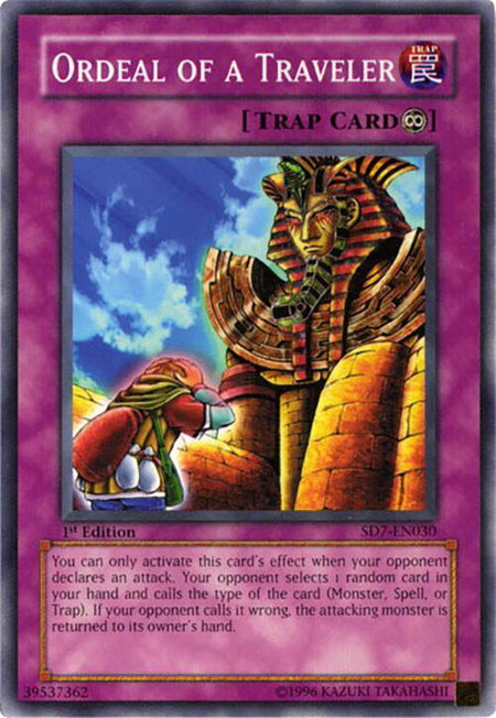 Ordeal of a Traveler trading card from Structure Deck: Invincible Fortress Ordeal of a Traveler - Structure Deck: Invincible Fortress YuGiOh trading card