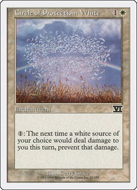 Circle of Protection: White - Classic Sixth Edition (6ED) #12 - Common Magic: The Gathering Trading Card