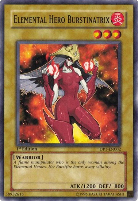 Elemental Hero Burstinatrix - Duelist Pack 1: Jaden Yuki YuGiOh trading card