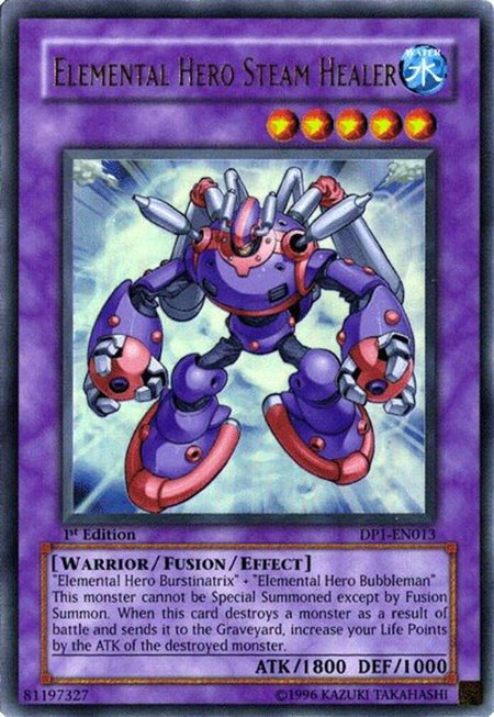 Elemental Hero Steam Healer - Duelist Pack 1: Jaden Yuki YuGiOh trading card