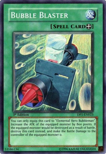 Bubble Blaster trading card from Duelist Pack 1: Jaden Yuki Bubble Blaster - Duelist Pack 1: Jaden Yuki YuGiOh trading card