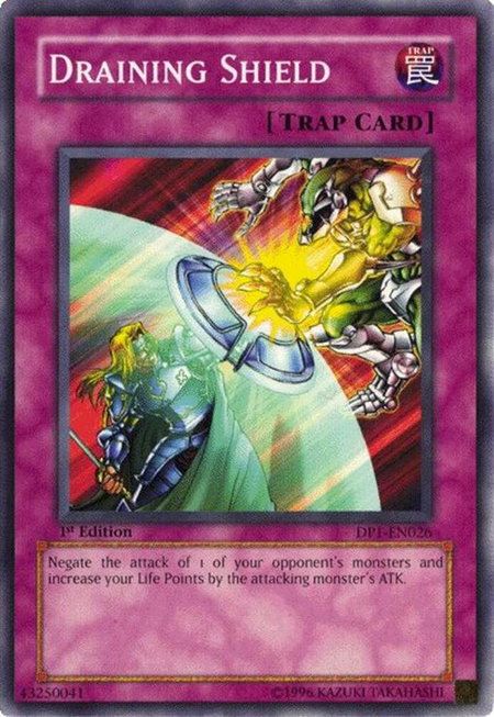 Draining Shield - Duelist Pack 1: Jaden Yuki YuGiOh trading card