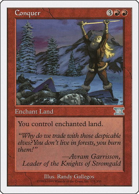 Conquer - Classic Sixth Edition Magic: The Gathering trading card