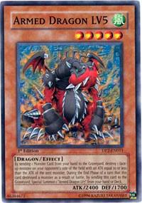 Armed Dragon LV5 trading card from Duelist Pack 2: Chazz Princeton Armed Dragon LV5 - Duelist Pack 2: Chazz Princeton YuGiOh trading card
