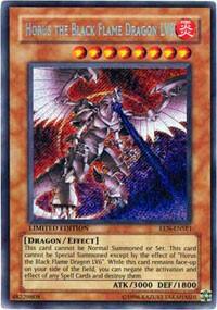 Horus The Black Flame Dragon LV8 - Elemental Energy (EEN) #EEN-ENSE1 - Secret Rare YuGiOh Trading Card