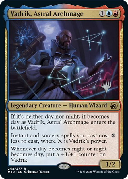 Vadrik, Astral Archmage - Promo Pack: Innistrad: Midnight Hunt Magic: The Gathering trading card