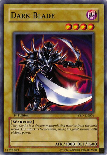 Dark Blade trading card from Starter Deck 2006 Dark Blade - Starter Deck 2006 YuGiOh trading card