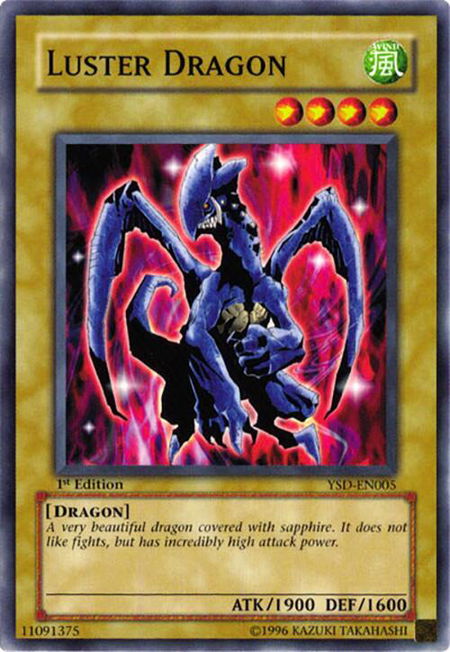 Luster Dragon trading card from Starter Deck 2006 Luster Dragon - Starter Deck 2006 YuGiOh trading card