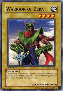 Warrior of Zera - Starter Deck 2006 #YSD-EN006 - Common / Short Print YuGiOh Trading Card