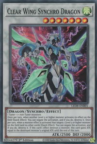 Clear Wing Synchro Dragon - Legendary Duelists: Synchro Storm (LED8) #LED8-EN001 - Super Rare YuGiOh Trading Card
