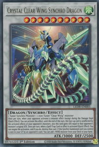Crystal Clear Wing Synchro Dragon - Legendary Duelists: Synchro Storm (LED8) #LED8-EN005 - Ultra Rare YuGiOh Trading Card