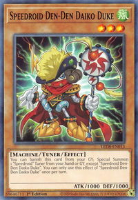 Speedroid Den-Den Daiko Duke - Legendary Duelists: Synchro Storm (LED8) #LED8-EN013 - Common / Short Print YuGiOh Trading Card