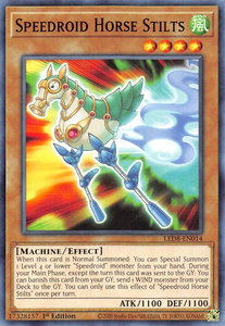 Speedroid Horse Stilts - Legendary Duelists: Synchro Storm (LED8) #LED8-EN014 - Common / Short Print YuGiOh Trading Card