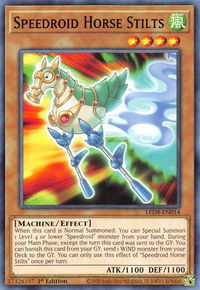 Speedroid Horse Stilts - Legendary Duelists: Synchro Storm (LED8) #LED8-EN014 - Common / Short Print YuGiOh Trading Card