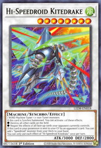 Hi-Speedroid Kitedrake - Legendary Duelists: Synchro Storm (LED8) #LED8-EN018 - Rare YuGiOh Trading Card