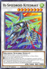 Hi-Speedroid Kitedrake - Legendary Duelists: Synchro Storm (LED8) #LED8-EN018 - Rare YuGiOh Trading Card
