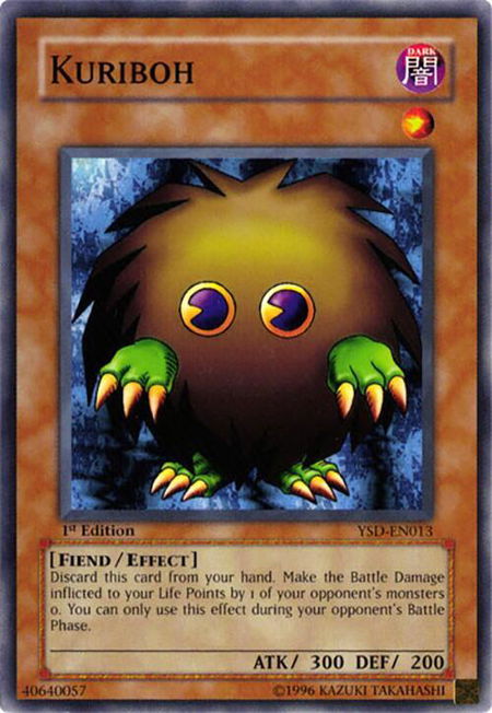Kuriboh trading card from Starter Deck 2006 Kuriboh - Starter Deck 2006 YuGiOh trading card