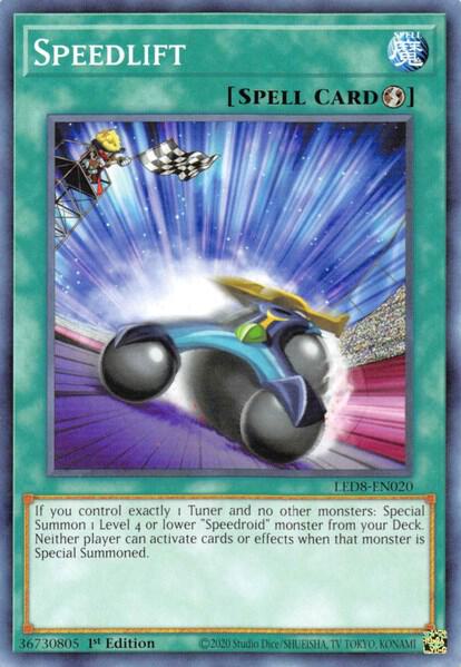 Speedlift - Legendary Duelists: Synchro Storm YuGiOh trading card