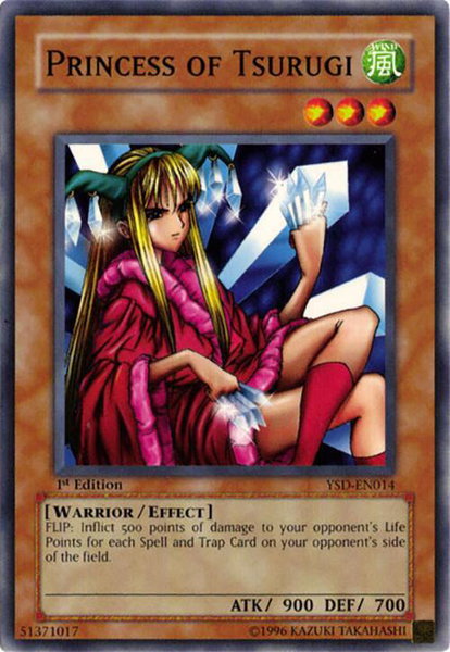 Princess of Tsurugi trading card from Starter Deck 2006 Princess of Tsurugi - Starter Deck 2006 YuGiOh trading card
