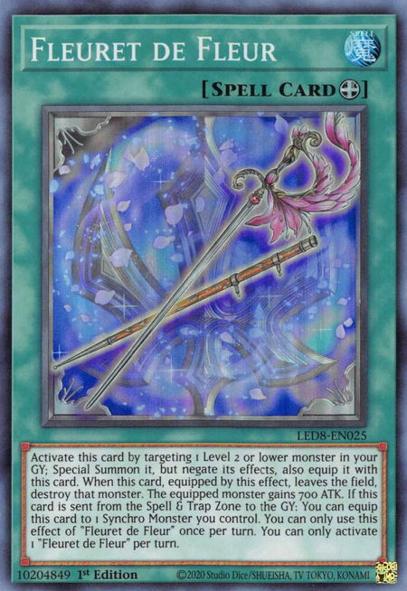 Fleuret de Fleur trading card from Legendary Duelists: Synchro Storm Fleuret de Fleur - Legendary Duelists: Synchro Storm YuGiOh trading card