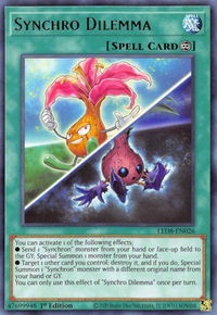 Synchro Dilemma - Legendary Duelists: Synchro Storm (LED8) #LED8-EN026 - Rare YuGiOh Trading Card