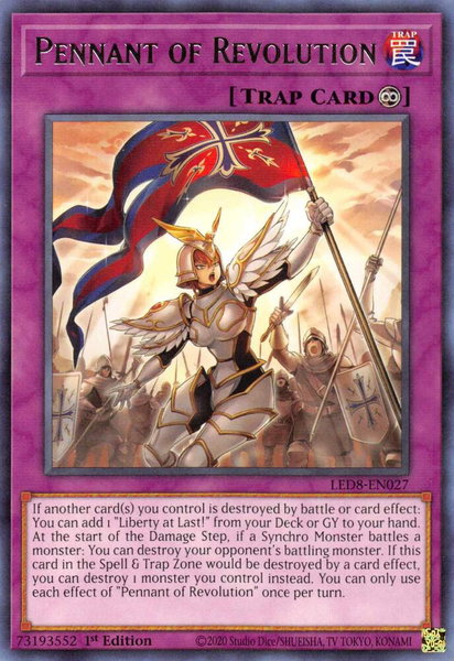 Pennant of Revolution trading card from Legendary Duelists: Synchro Storm Pennant of Revolution - Legendary Duelists: Synchro Storm YuGiOh trading card
