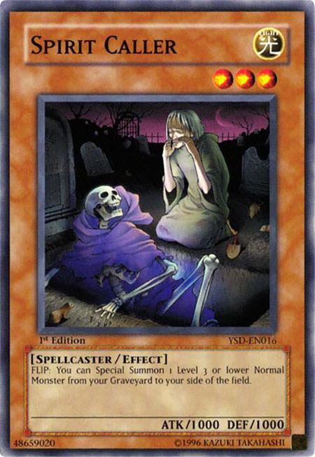 Spirit Caller trading card from Starter Deck 2006 Spirit Caller - Starter Deck 2006 YuGiOh trading card